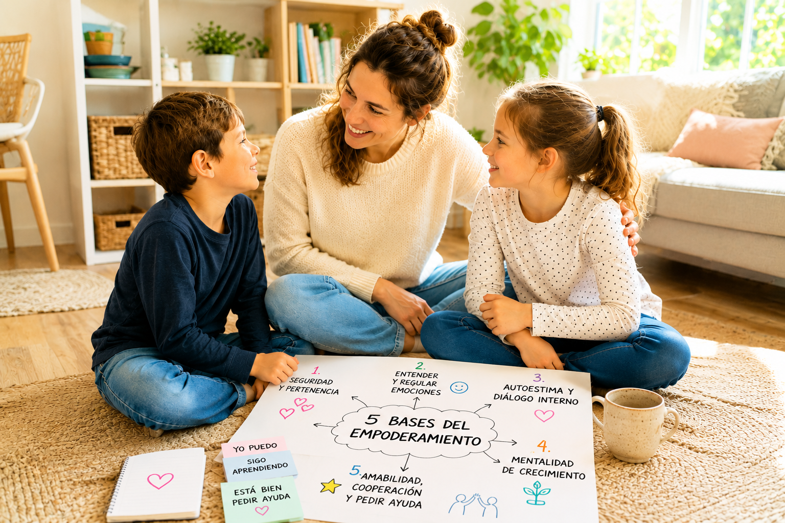 ¿Cómo empoderar de verdad a tus hijos? Las 5 bases que construyen su seguridad, autoestima y liderazgo