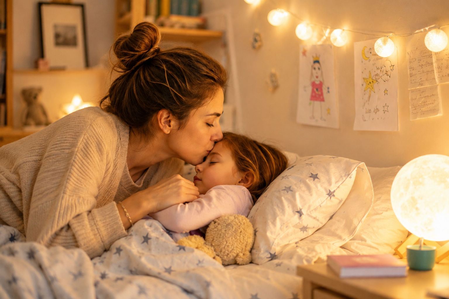 La rutina de noche que ayuda a nuestros hijos a dormir mejor (y a ordenar su mundo emocional)