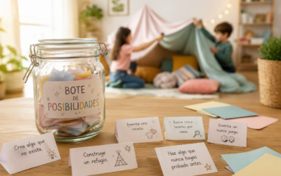 ¿Tu hijo dice «me aburro»? Prueba el Bote de Posibilidades para fomentar su creatividad y autonomía